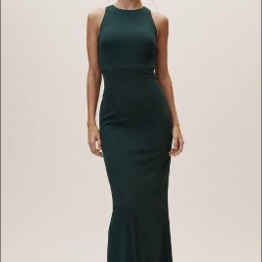 BHLDN Nira Dress Holly Green sz 10